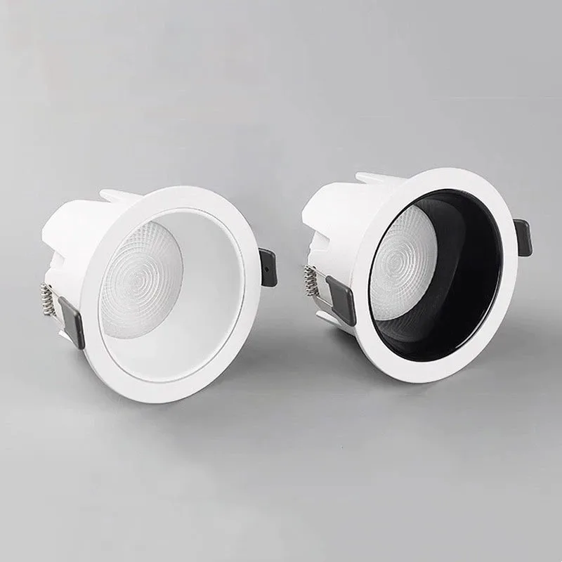 Dimmable recessed anti-glare LED downlight AC85~265V ceiling light spot light Indoor lighting background light