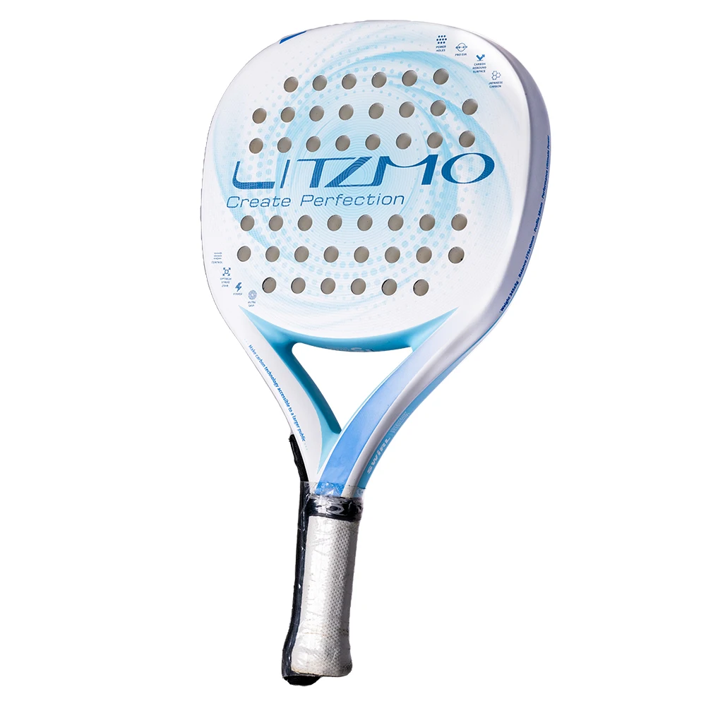 LITZMO Create Perfection 375g Shockp Tennis Racket Fiber Racquet 375g Fast Control Tennis Padel