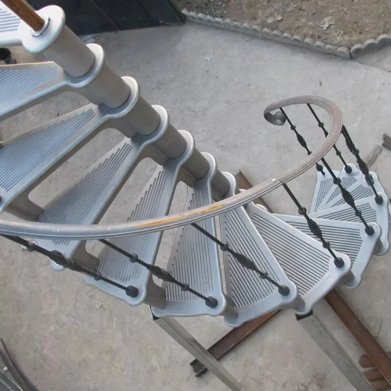 Outdoor decorative cast iron spiral staircase stainless steel durable home staircase