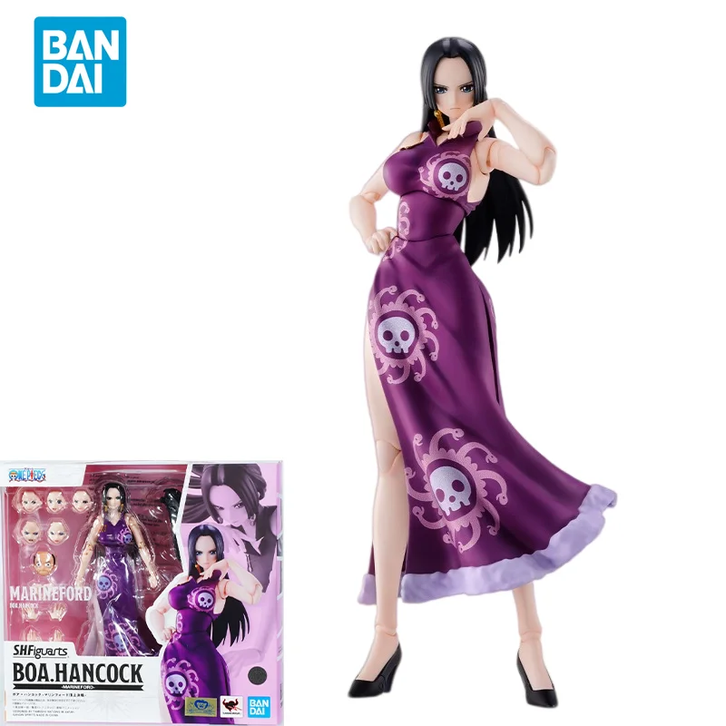 Figura de Anime Original de Bandai, One Piece, SHF Boa·Hancock Paramount War, Figura de Acción, Juguetes para Niños, Regalo, Modelo Coleccionable
