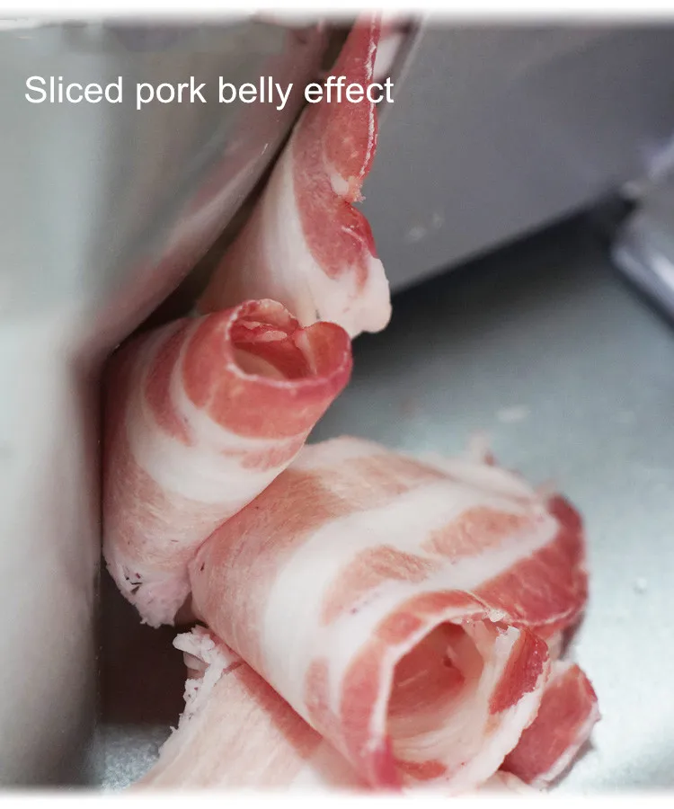 220V Elektrische Fleisch Slicer Hammel Rolle Rindfleisch Cutter Lamm Rollen Gemüse Schneiden Maschine Brot Scheiben Edelstahl Fleischwolf – Detail 14