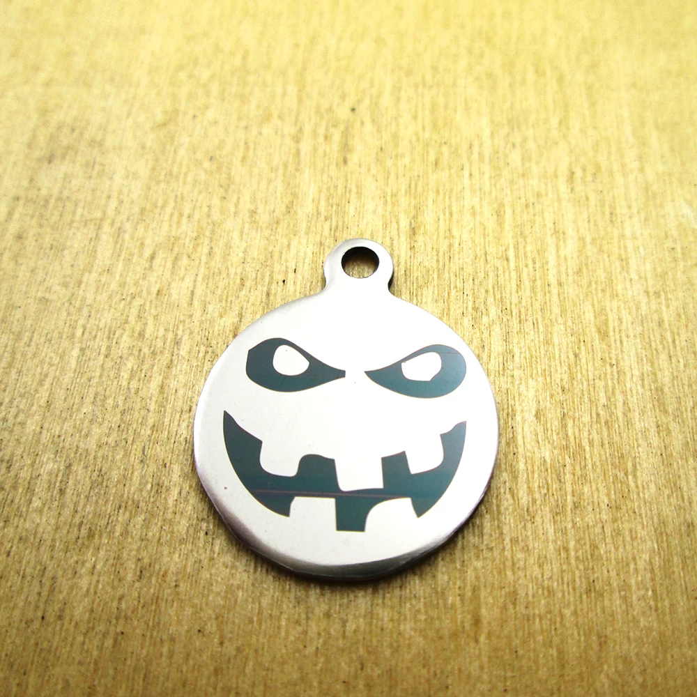 20pcs--Jack Skellington faces 29  stainless steel charms - Laser Engraved - Customized - DIY Charms Pendants