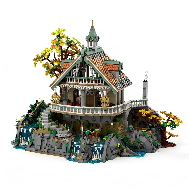 

The Last Homely House MOC Building Blocks Elf Residence Architecture Model Assembly Bricks Kit Collection Gift