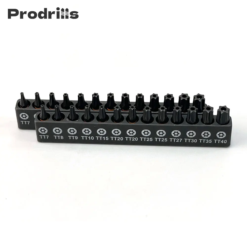 Prodrills 25mm S2 Torx Screwdriver Set 13pcs Magnetic Tools Set with Bit Holder T7-T40