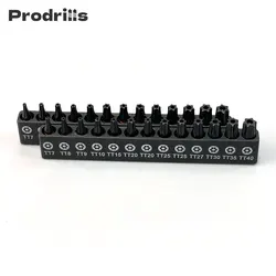 Prodrills 25mm S2 Torx Screwdriver Set 13pcs Magnetic Tools Set with Bit Holder T7-T40