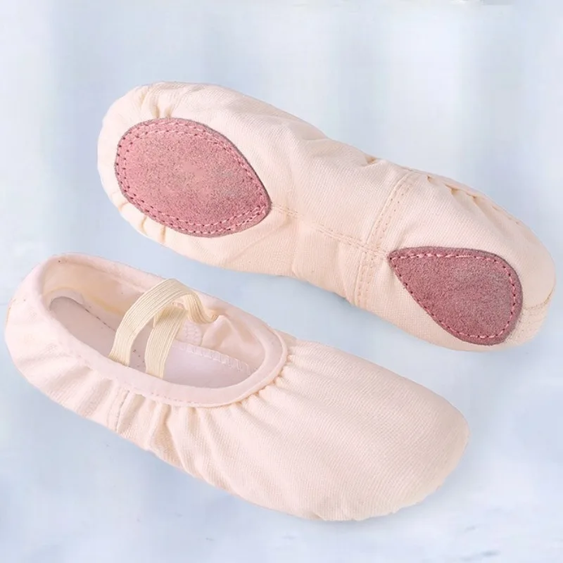Leather Fabric Ballet Dance Shoes for Women Girls Soft Sole Cat Paw Practice Shoes Comfortable image 4