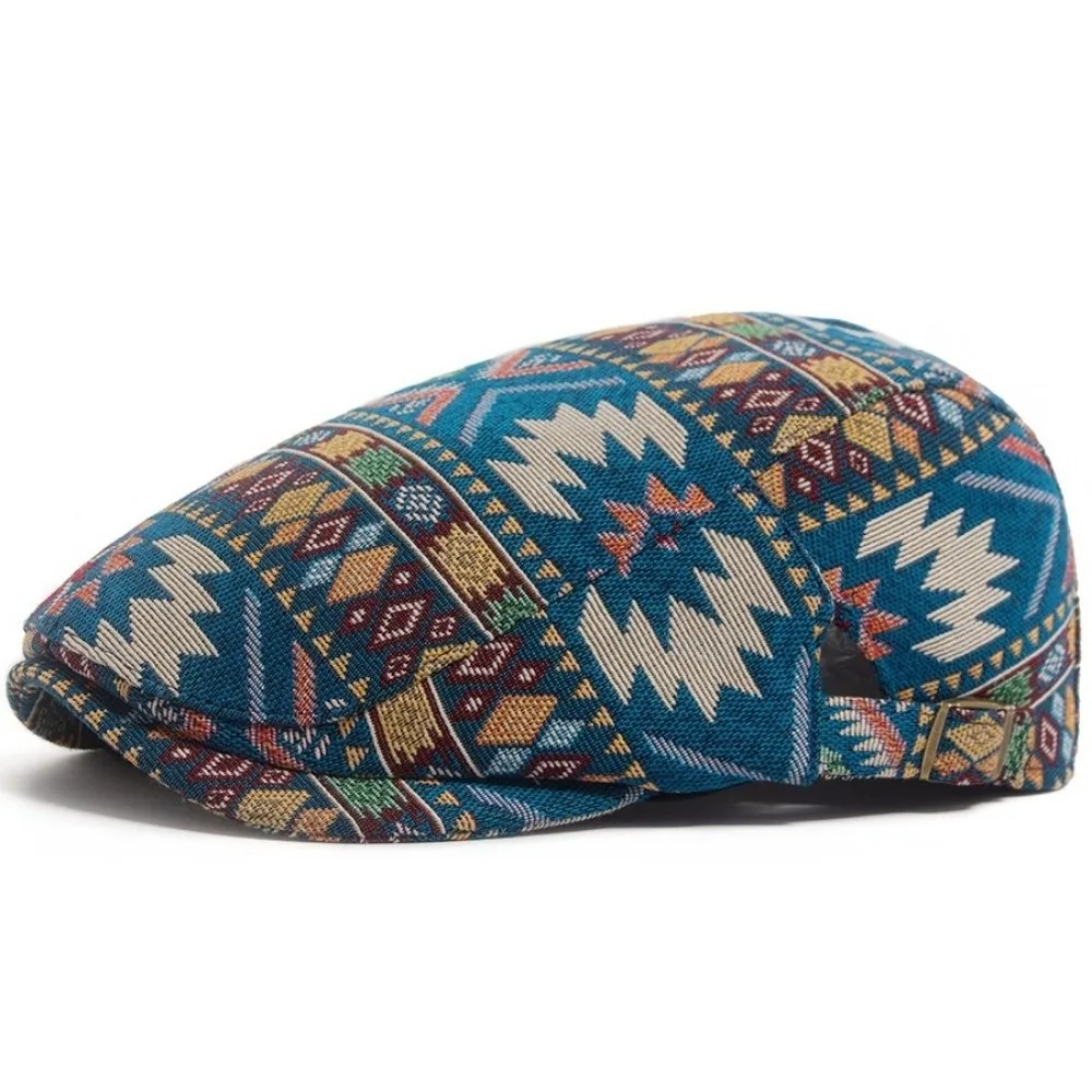 

Casual Polyester Print Newsboy Caps Casual Wear Lightweight Painter Beret Hats Adjustable Baseball Cap Men and Women