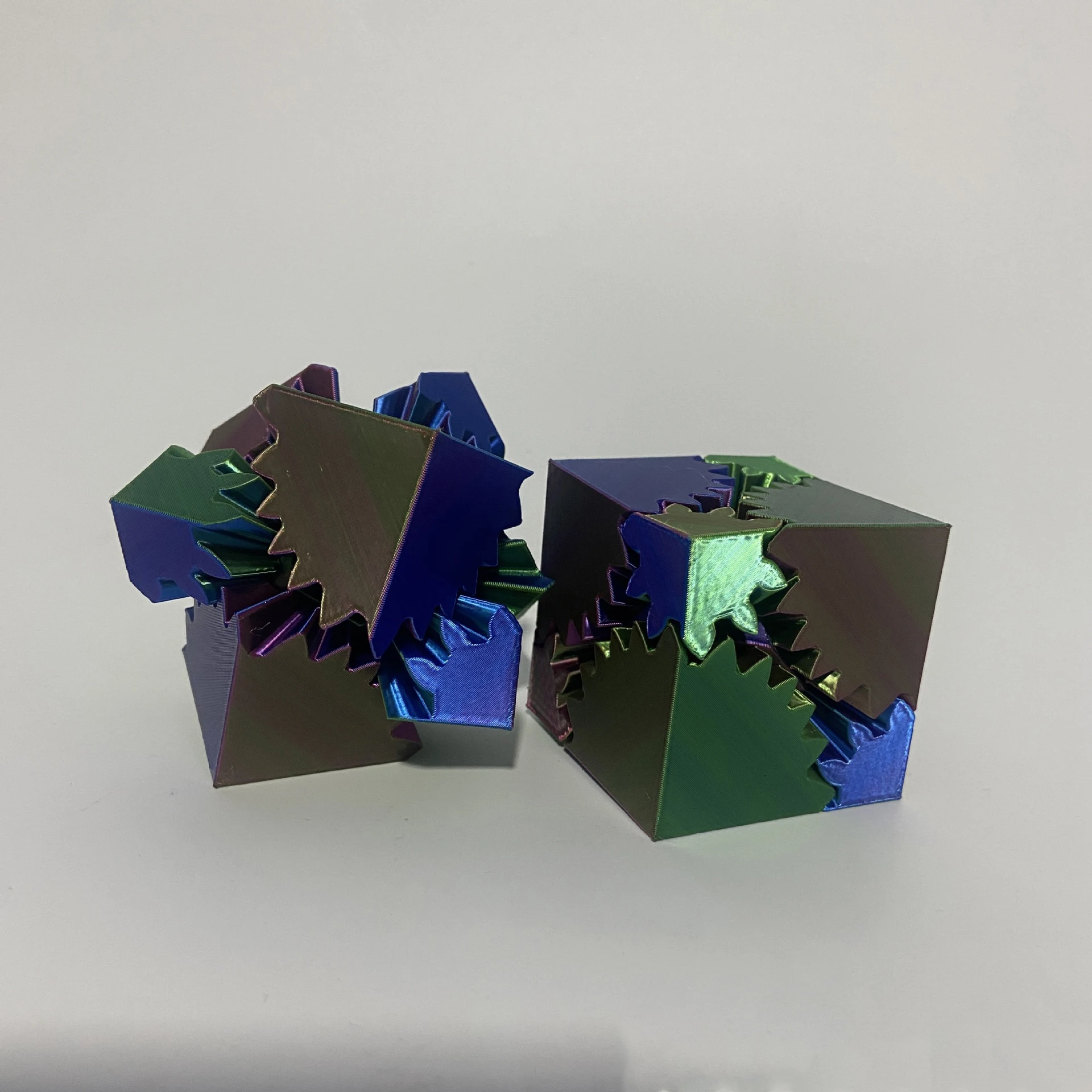 1 Uds. Nuevo juguete impreso en 3D, bola de engranaje creativo, cubo para aliviar el estrés, juguete relajante giratorio para decoración de escritorio, juguete de descompresión