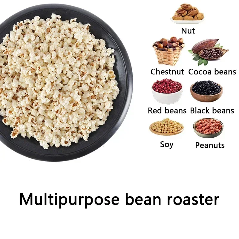 Desktop 220v Coffee Roaster Coffee Bean Roaster Peel Tea Baking Household Electric Automatic Cooling Small Roasted Bean Roastin