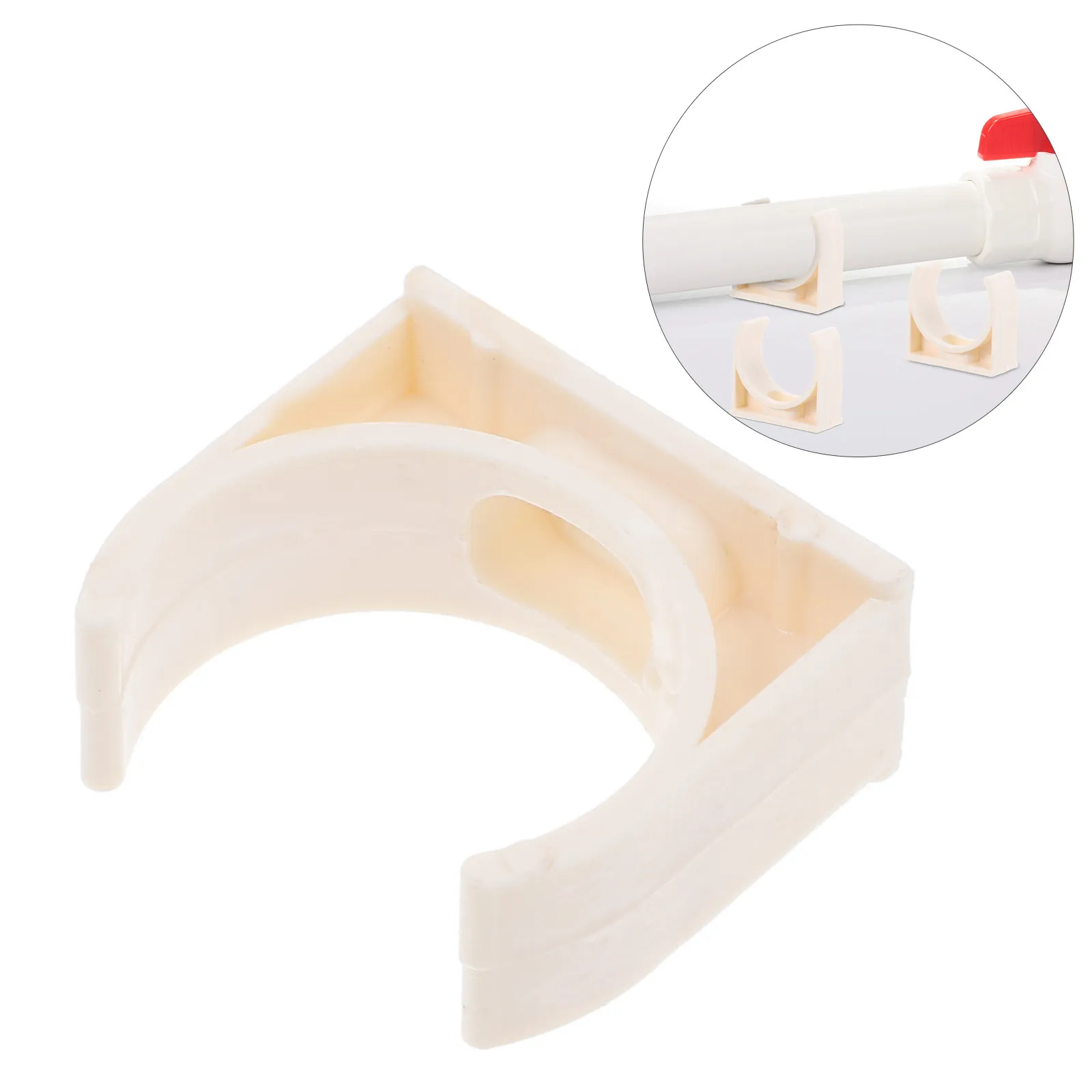 40Pcs Plastic Pipe Clamps PVC U-Shaped Clips 25Mm Inner Diameter for Water Tubing Electrical Conduit Support Holder