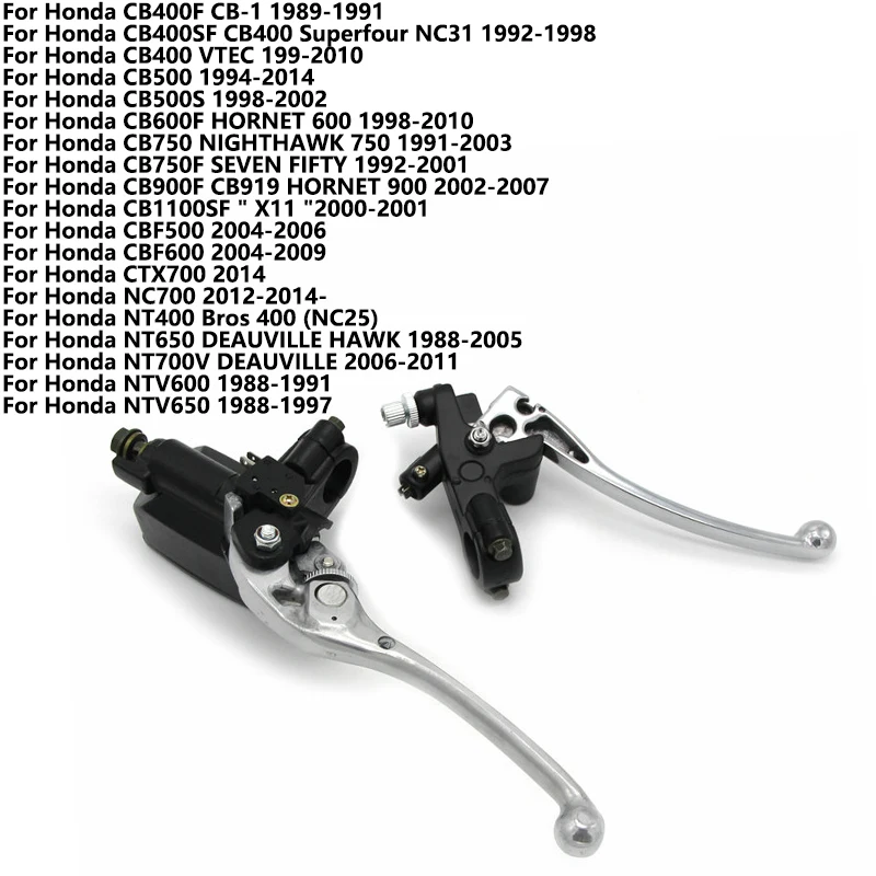 

For Honda Moto CB1100SF CBF500 CBF600 CTX700 NC700 NT400 NT650 NT700V DEAUVILLE NTV600 NTV650 22MM Motorcycle Brake Clutch Lever