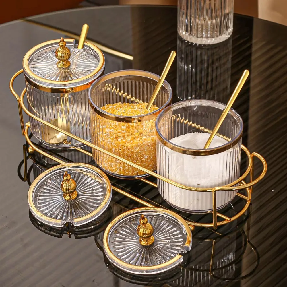 1 Set of Plastic Home/dining/kitchen Storage Containers/seasoning Containers/food Storage Containers