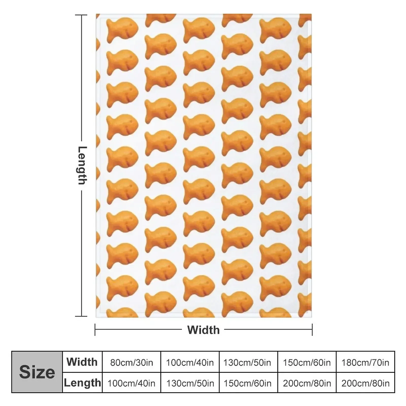 Goldfish Cracker Throw Blanket Sleeping Bag Luxury Brand Blankets