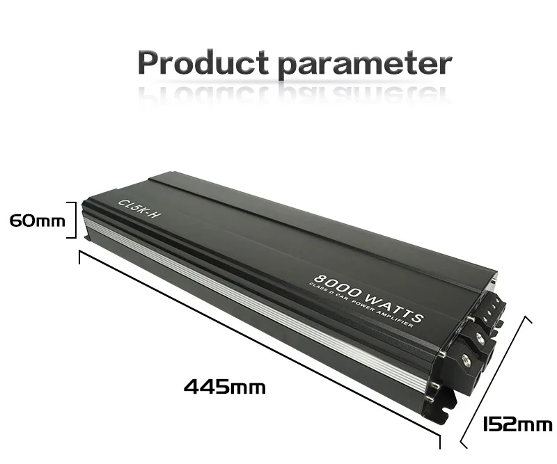 Suoer CL-5K 12V 8000w Class D Car Amplifier Monoblock Amplificador Para Autos