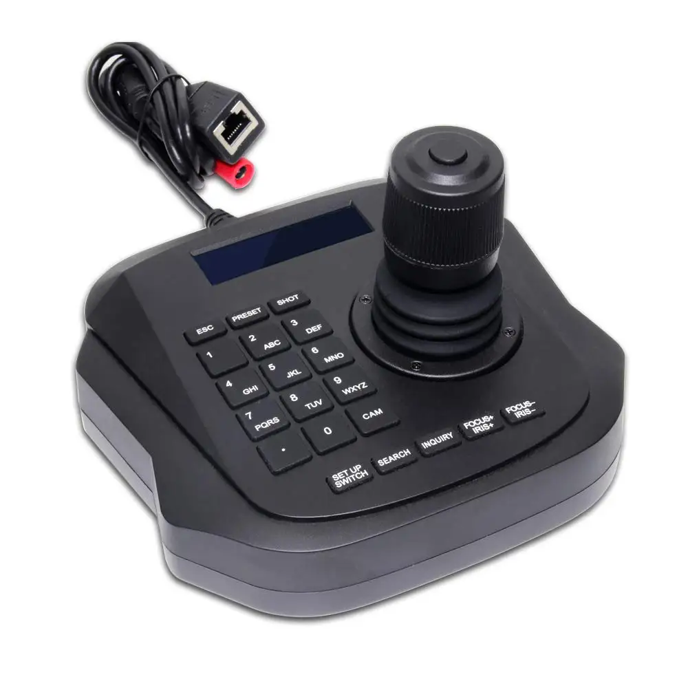 MYTECH 4D Joystick IP PTZ Controller Network Keyboard with LCD Display for High Speed PTZ Dome IP Cameras