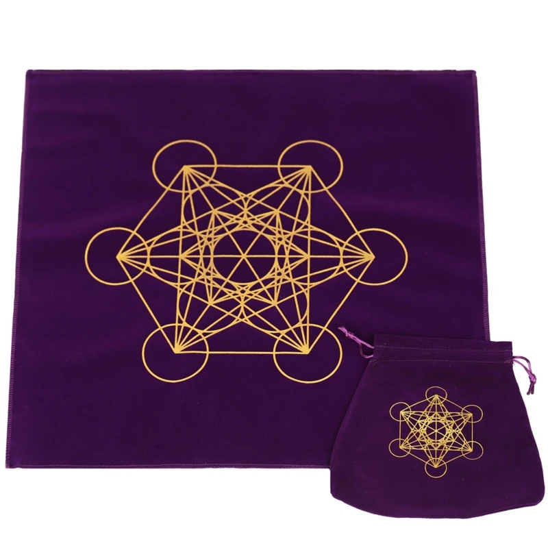 Altar Tarot Card Cloth Flower of Life Astrology Tarot Divination Table Cloth Ins