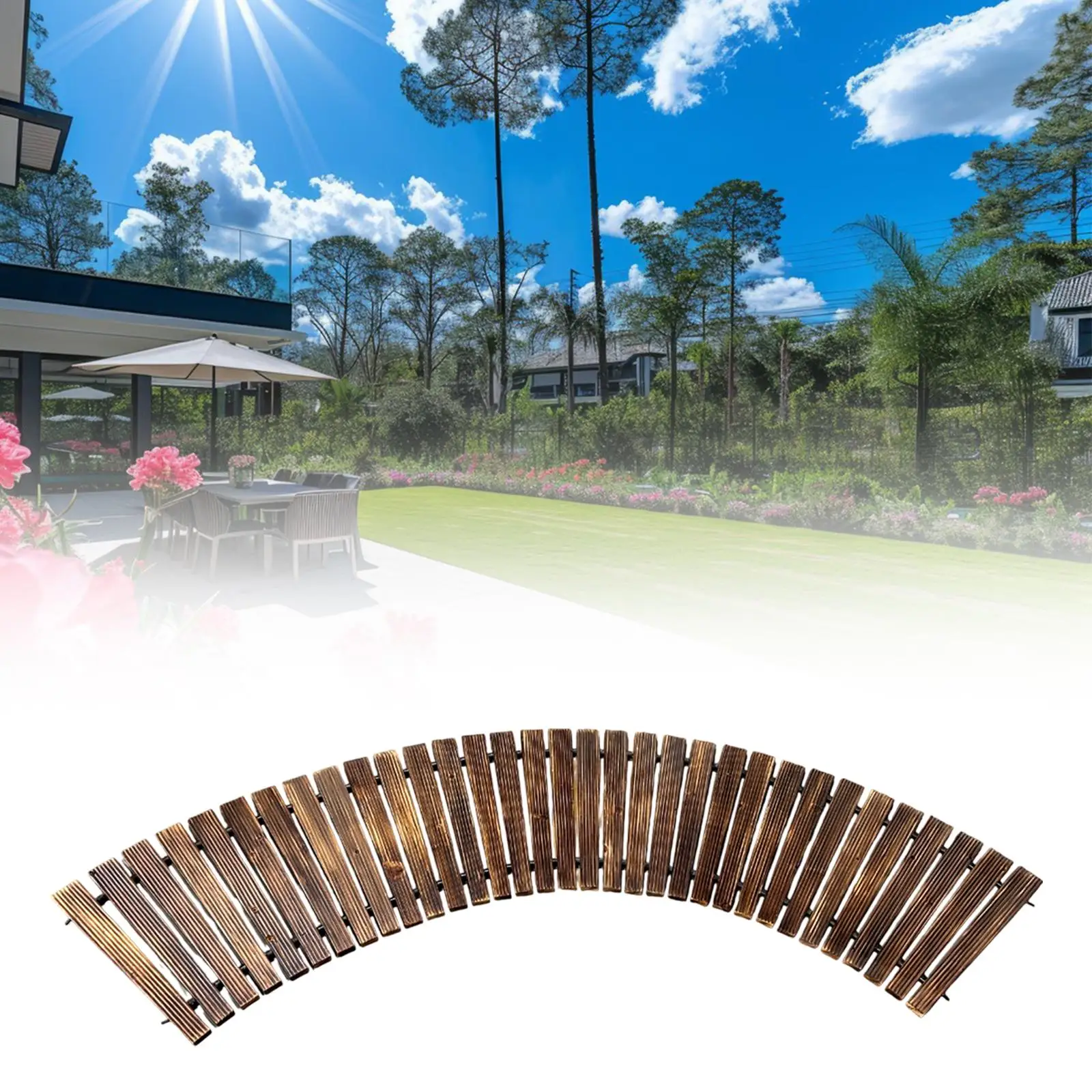 

Деревянная садовая дорожка, дорожка, декоративный двор, нескользящая поверхность, погода