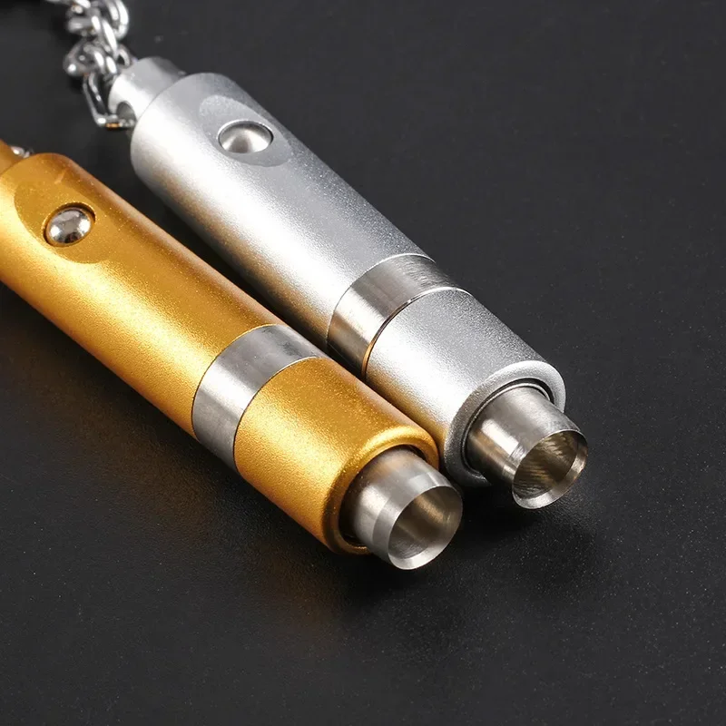 Portable Cigar Punch Cutter With Key Ring Mini Cigar Puncher Pull Hole Cigar Metal Gadget poinçon à cigare zigarrenbohrer