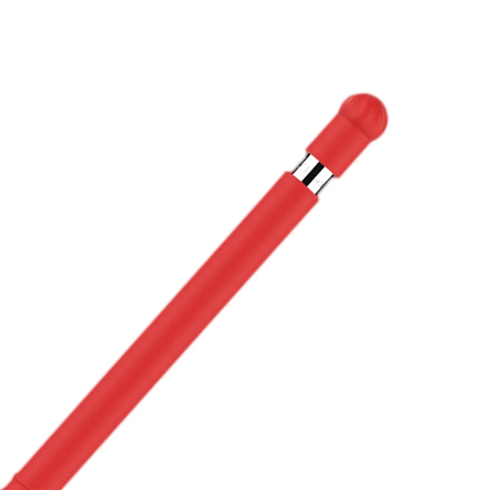 

Silicone Pen Sleeve Protective Cover for Pencil Red Shockproof Scratch Resistant Case Touch Screen Pen Holder