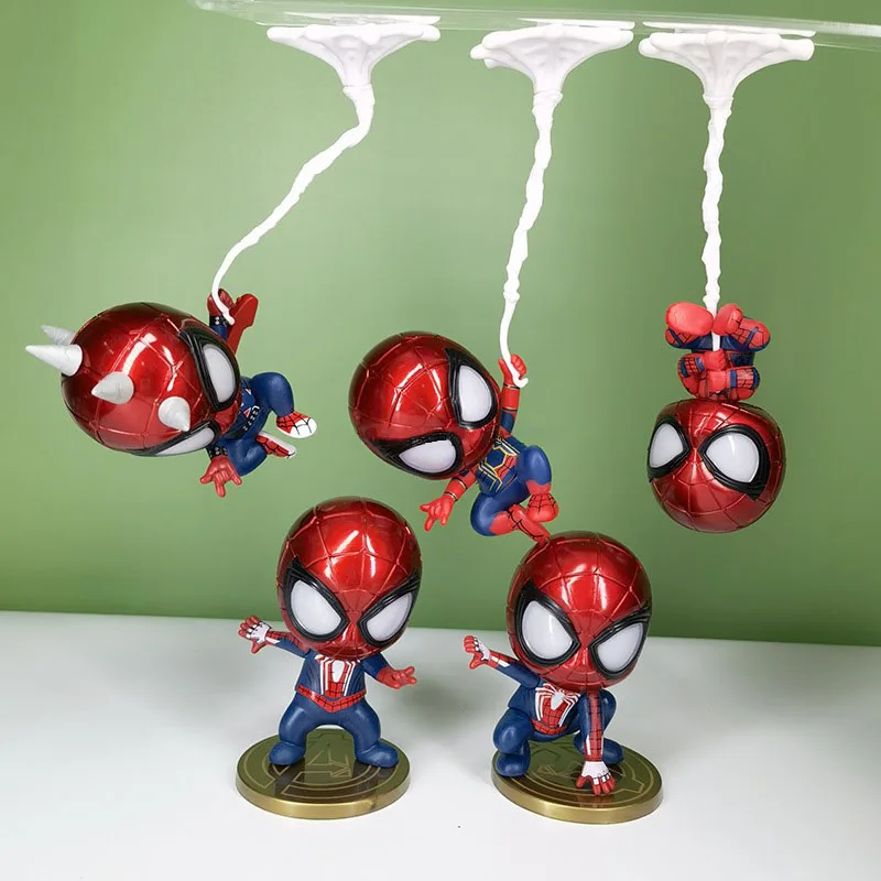 

Фигурка Человека-паука для автомобиля, настольное украшение в виде супергероя, крутая статуэтка Человека-паука для салона авто, распродажа