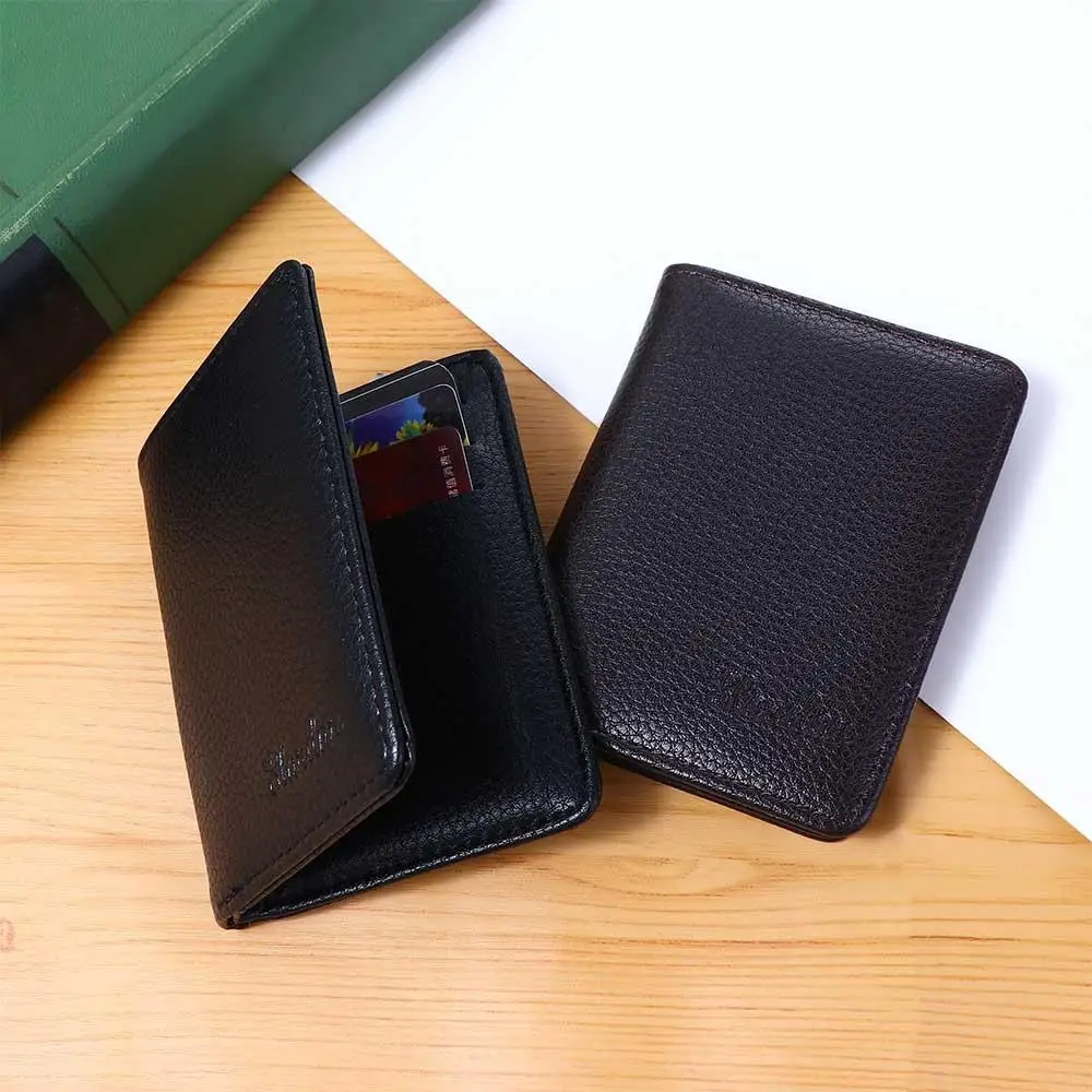 

Fashion Portable Mini Money Bag PU Leather Credit Card Bag Multi-slot Men Wallet Business Card Holder ID Card cover Coin Purse