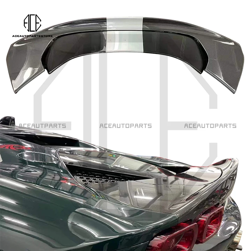 

Hot Sale OEM Style Dry Carbon Fiber Rear Spoiler For Ferrary SF90 Back Trunk Wing