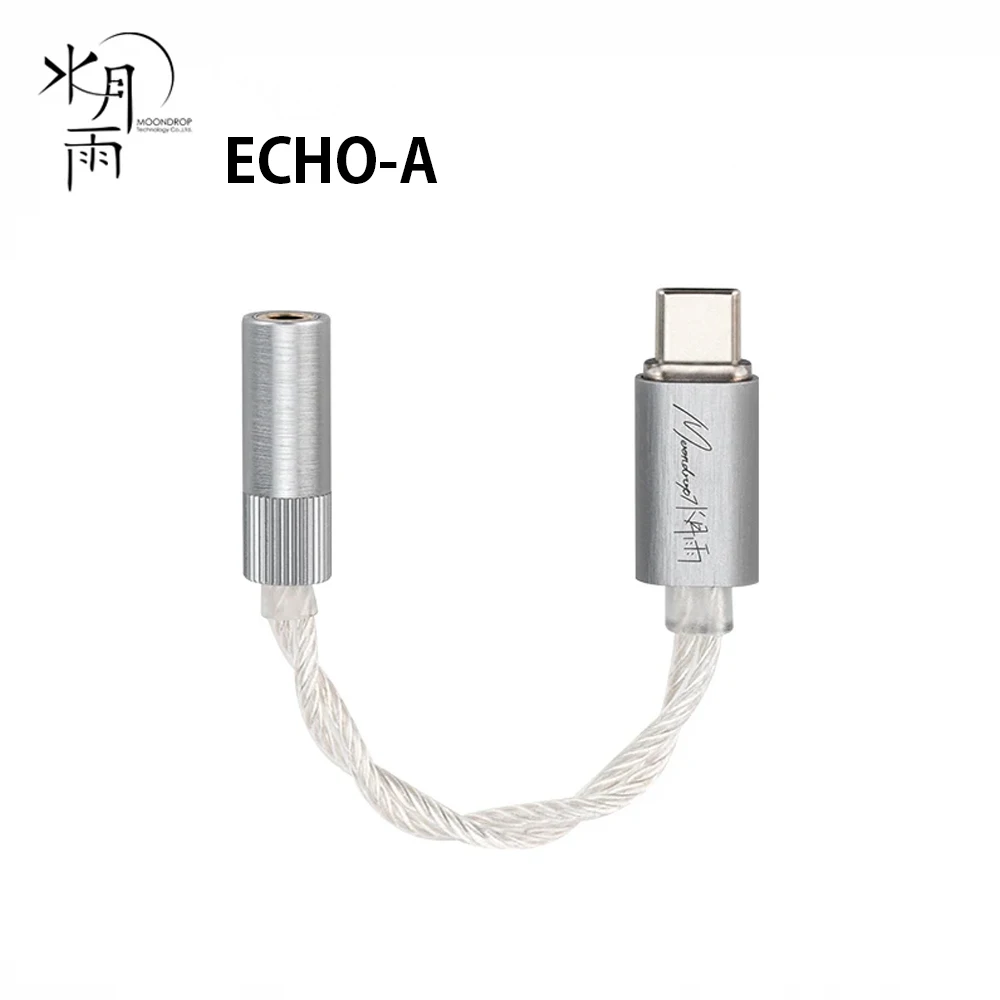 MOONDROP ECHO-A High-Resolution 3.5mm Single-Ended Portable DAC/AMP USB-C Decoder Amplifier