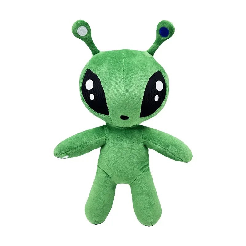 Jouet en peluche Alien vert 30cm, corne tentaclée, monstres extraterrestres, poupée d'horreur, jouets doux pour garçons et filles, oreiller en peluche, cadeaux pour enfants