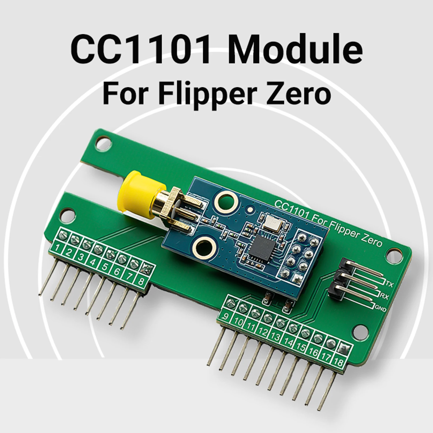 CC1101 for Flipper Zero Sub-GHz Module 433MHz for Wireless Signal Capture and Replay Tool Accessories，Long Distance Transmissio