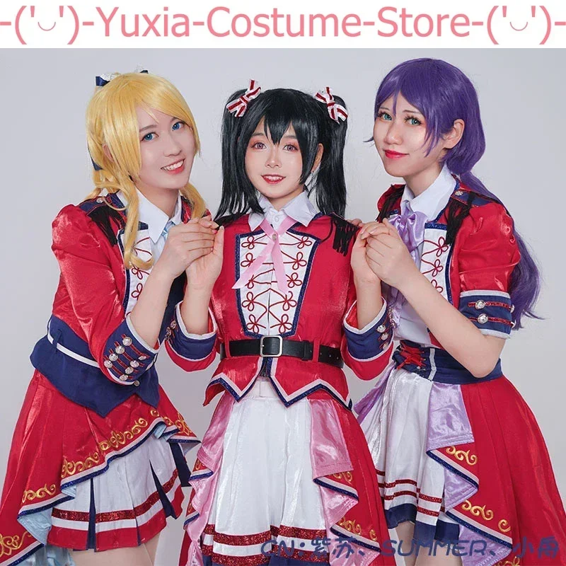 Anime! Lovelive Tojo Nozomi Koizumi Hanayo μ's 9th Anniversary Revival Concert Performance Dress Uniform Cosplay Costume