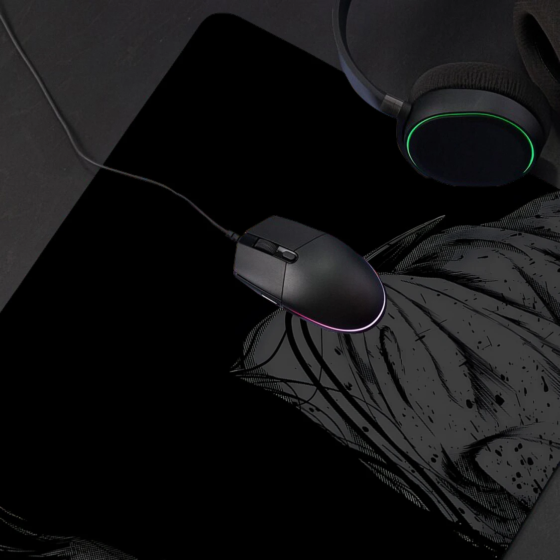 Black mouse pad Dirt resistant non-slip Mechanical keyboard gaming pads Extra large extra thick desk mat Laptop protection mats