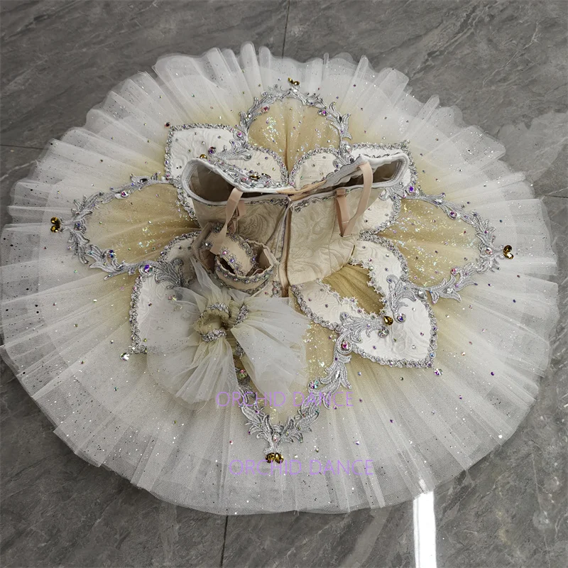 Costumi tutù di balletto classico blu giallo per bambini di alta qualità professionale da 9 o 12 strati di dimensioni personalizzate di colore personalizzato