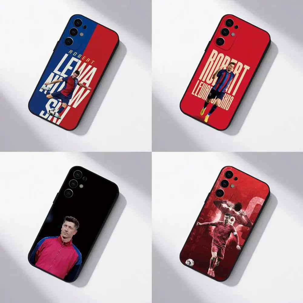 Football Striker Robert Lewandowski Phone Case For Samsung S25,S24,S21,S22,S23,S30,Ultra,S20,Plus,Fe,Soft Silicone Black Cover