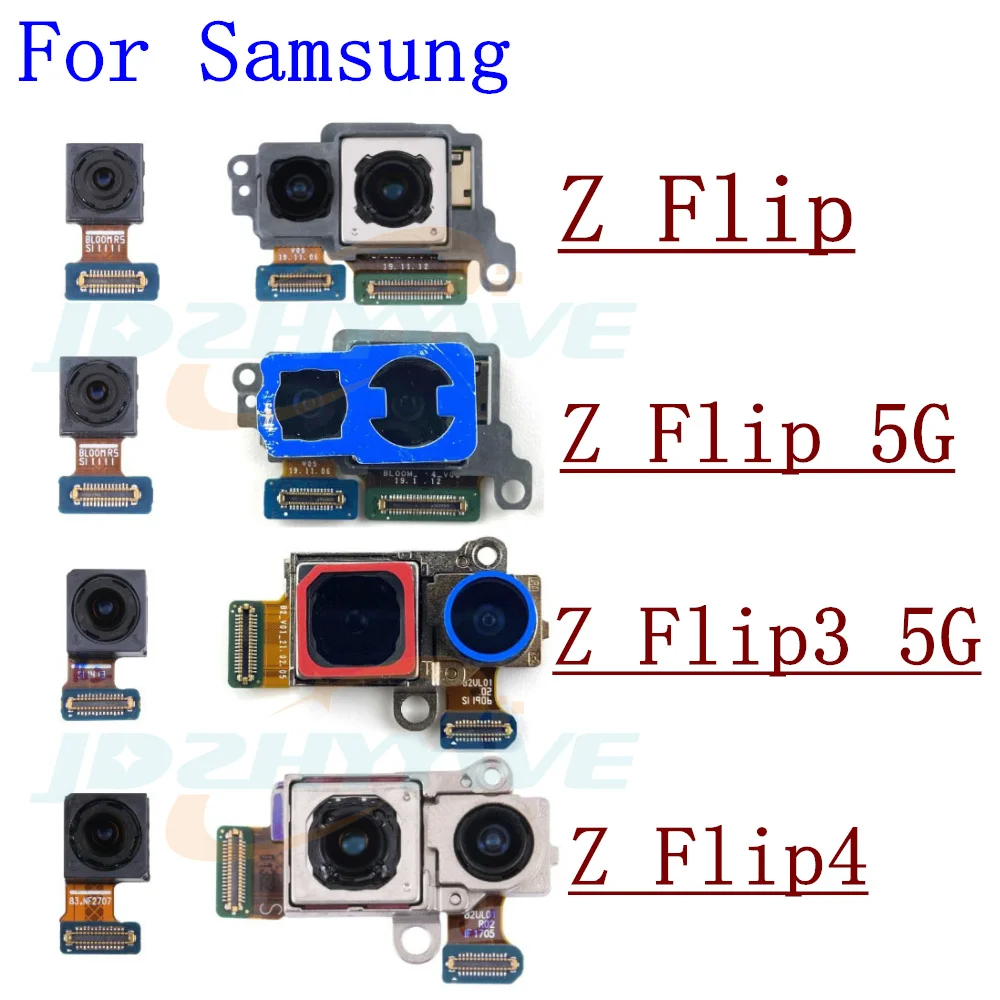 

For Samsung Galaxy Z Flip Flip2 Flip3 Flip4 5G Rear Facing Selfie Big Back Main Camera Module Ribbon Flex Cable Parts