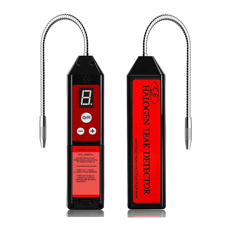 

Галогенный детектор утечки воздуха, детектор утечки хладагента для кондиционирования воздуха HVAC R22 R410A R134A Cfcs HCFC, фрионный газ