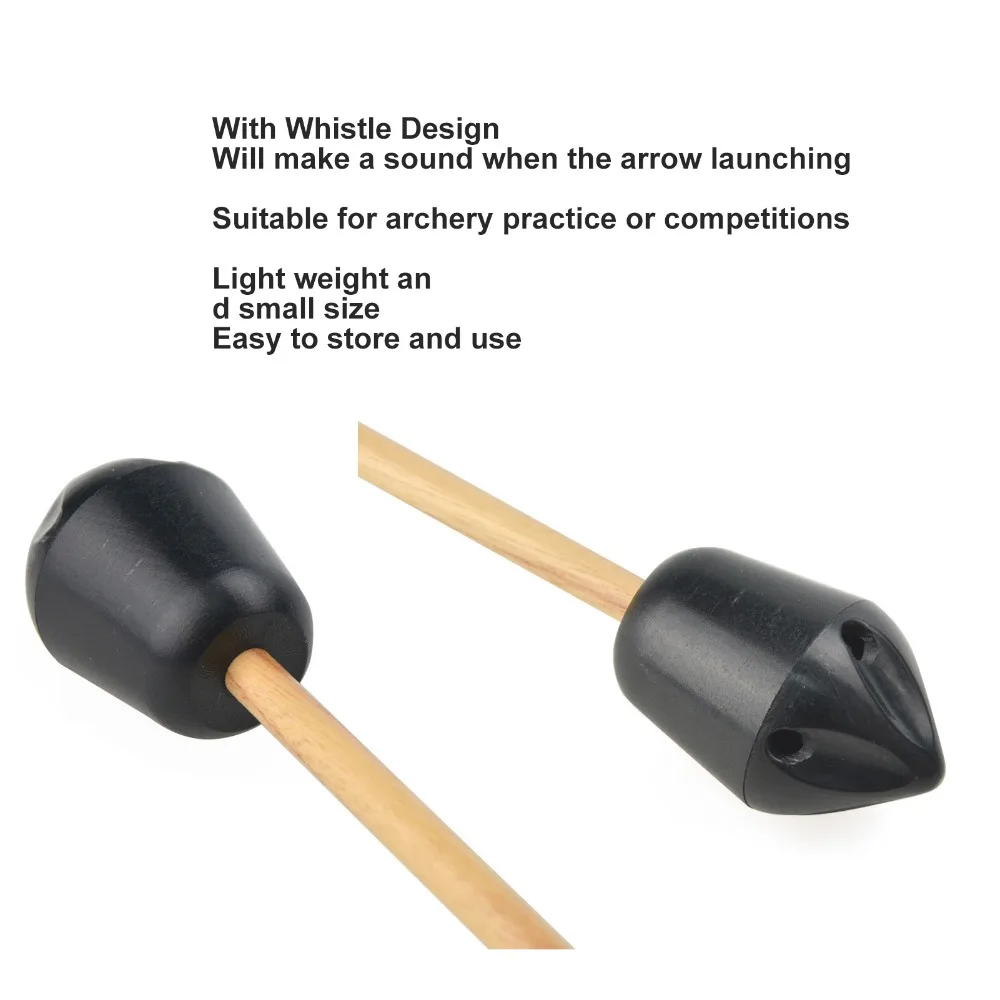 5PCS Plastic Archery Arrow Heads Easy To Install Whistling Arrowheads Sound Making Arrowheads for 8mm Shafts Hunting Use