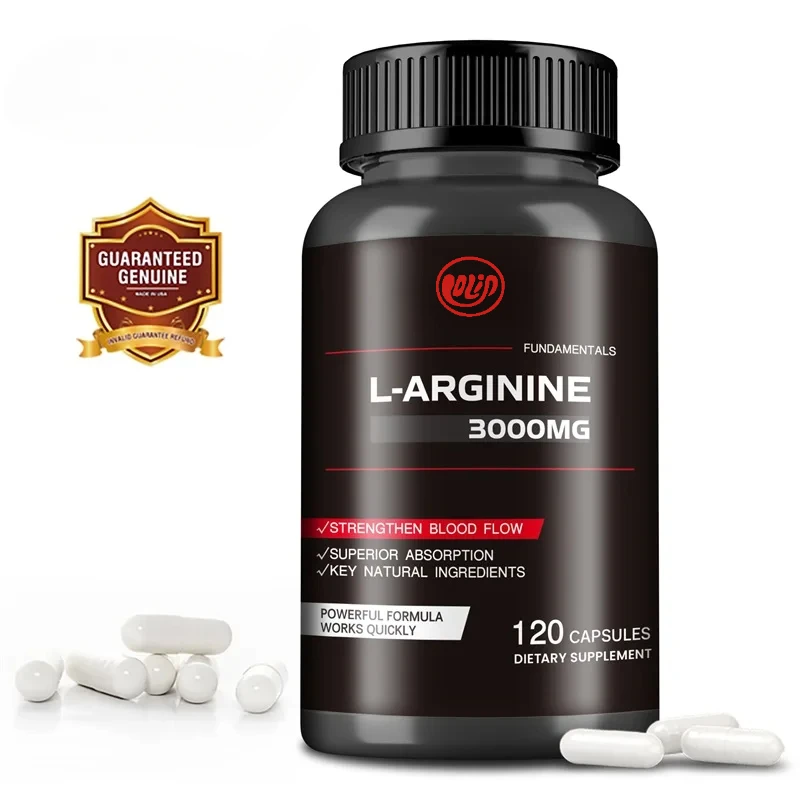 

L-arginine Capsules - Boosts Muscle Mass, Energy, Endurance, Improve Blood Circulation