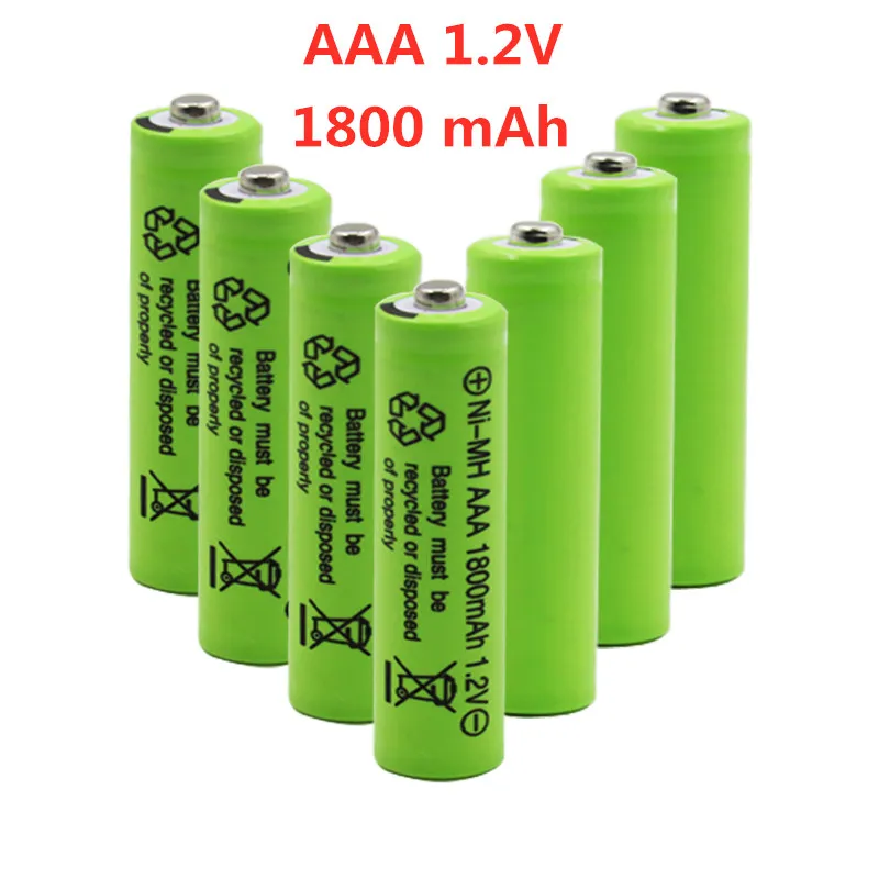 2022 nowy akumulator AAA 1800 mAh 1,2 V wysokiej jakości akumulator AAA 1800 mAh Ni-MH akumulator 1,2 V 3A