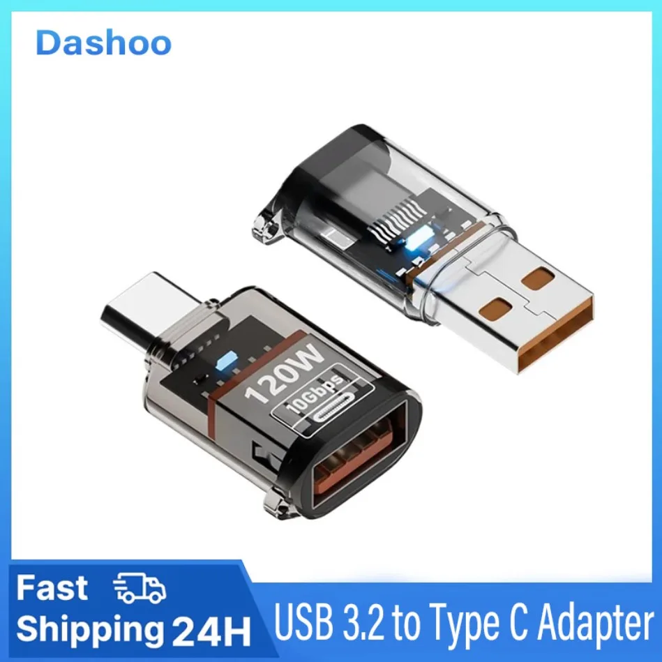 

PD120W USB-TypeC OTG адаптер USB «мама» на USB-C «папа» преобразователь передачи данных зарядный инвертор для iPhone15/16 Samsung Huawei