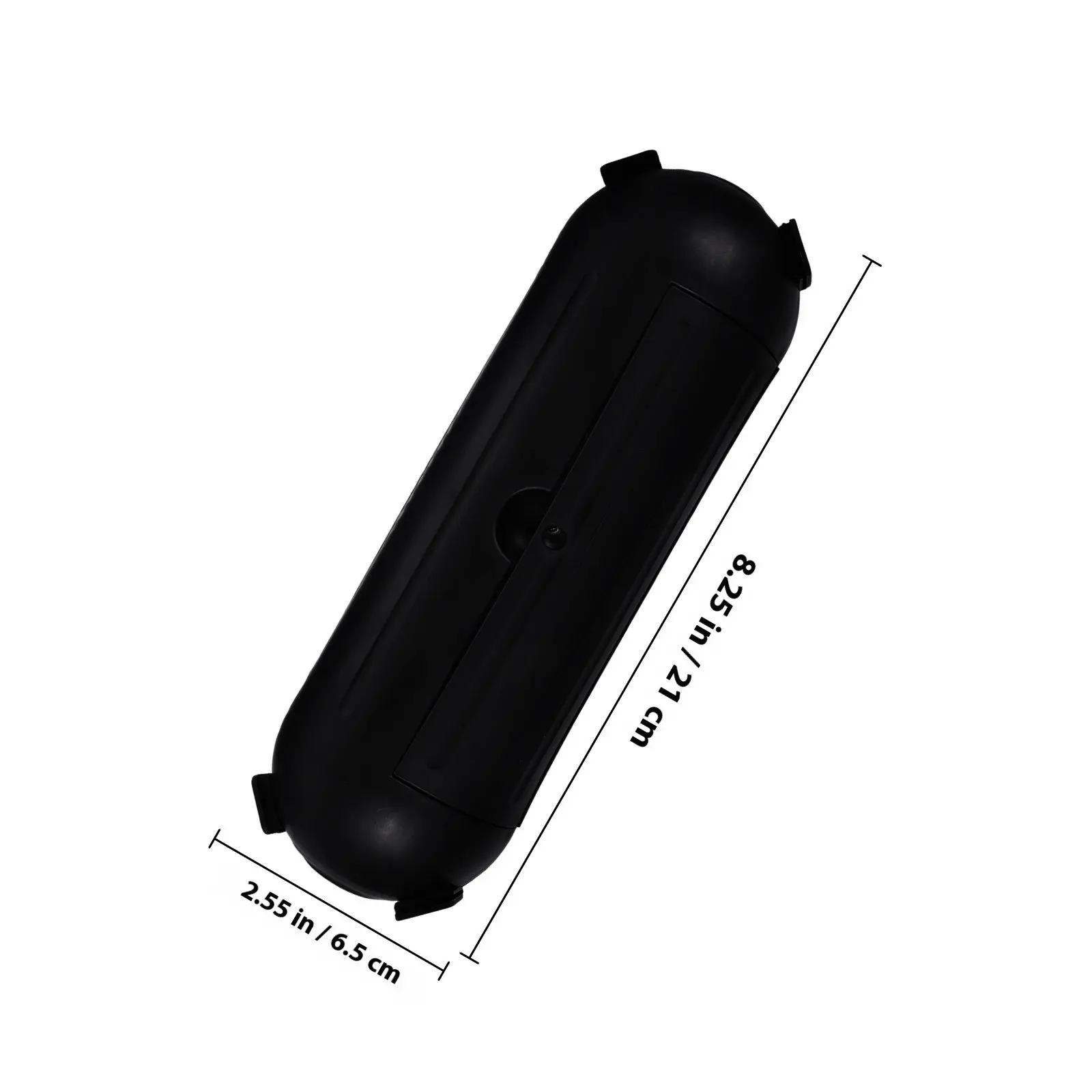 Waterproof Plastic Outdoor Electrical Connection Box for Extension Cords, Christmas Lights, Industrial Use, Black
