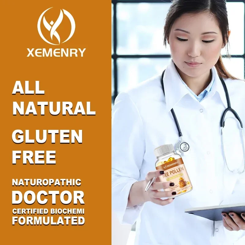 Bee Pollen Capsules 3520 Mg - Supports The Immune System, Aids in Weight Management, and Increases Energy