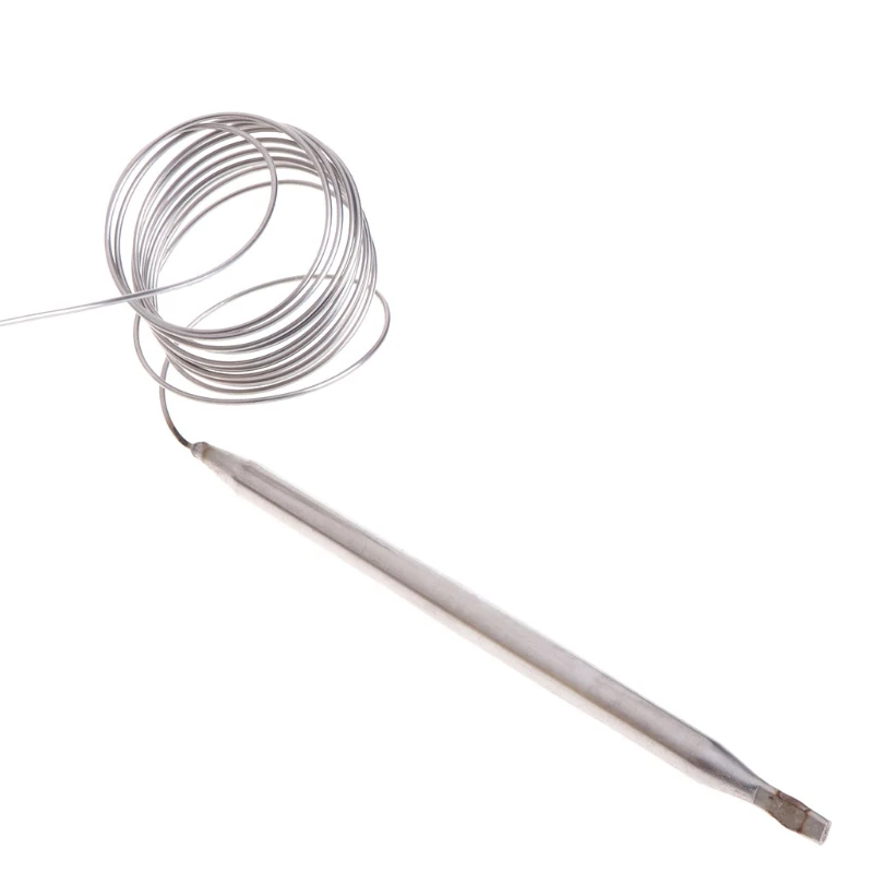 Temperature Switch with Long Cable & Probe Easy Installation Capillary Thermostat Measuring Range 0-40℃ Voltage AC220v