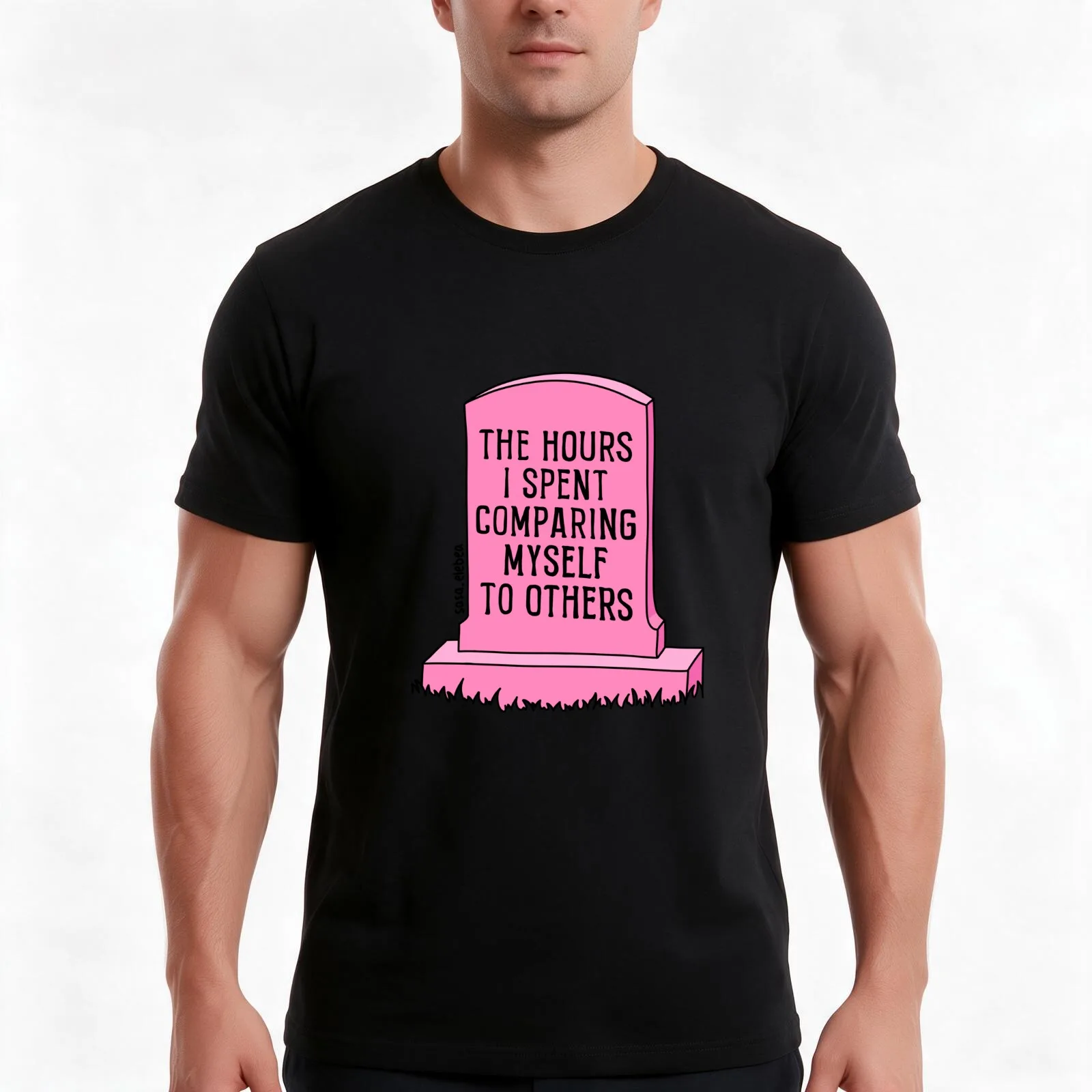Hours by Sasa Elebea T-Shirt Summer Casual Cotton Tee Oversized Streetwear Tops Vintage Graphic Print Loose Fit Short Sleeve