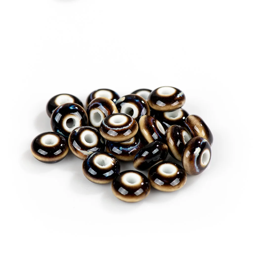 12mm 20pcs Small Ceramic Beads Retro Porcelain Ceramic Jewelry Accessories Jewelry DIY Handmade  Joias Diy  Pulseras #XN365