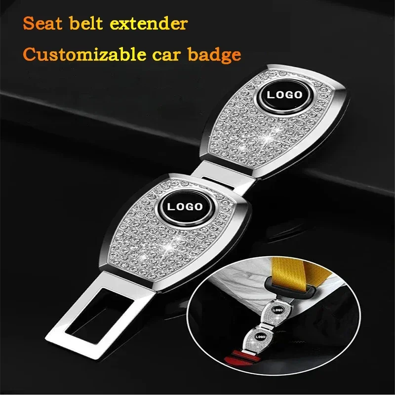 

1PCS New Car Safety Extension Buckle Rhinestone Extension Buckle Insert Plug Seat Belt Clip Suitable for all cars