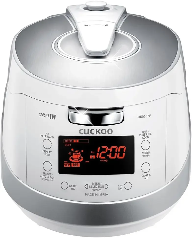 Heating Pressure Rice Cooker – 18 built-in programs including Glutinous, GABA, Mixed, Sushi and more, Non-Stick Coating, Made in