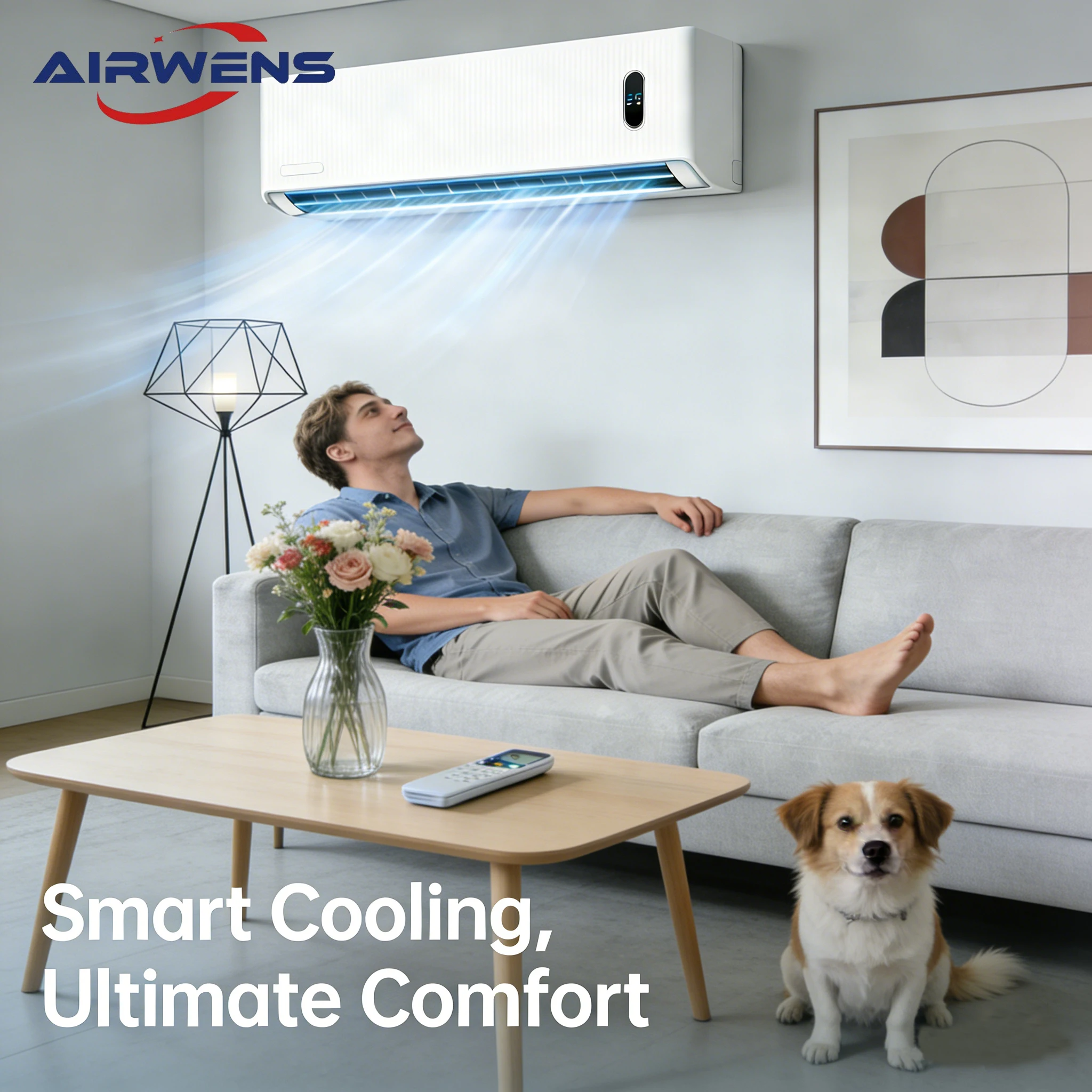 18000BTU R32 220V/50Hz Variable Frequency Cooling&heating Split Air Conditioner for Home Hotel Commercial Use