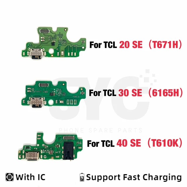 Dobra jakość dla TCL 20 30 40 SE T610K T671H 6165H Złącze stacji dokującej USB Płytka portu Elastyczny kabel Obsługuje szybkie ładowanie