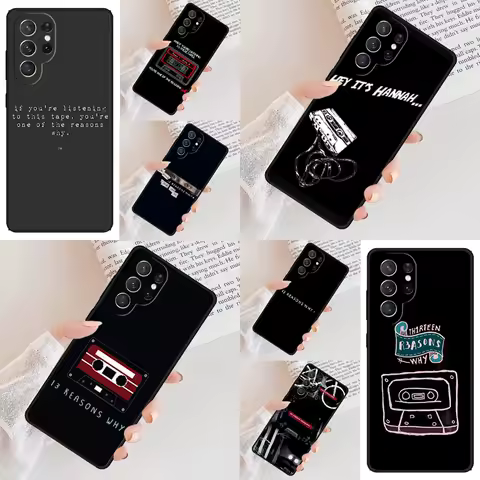 13 Thirteen Reasons Why Phone Case For Samsung Galaxy S24 S23 S22 S21 Ultra S10 Note 10 Pro S20 Plus FE S9 S8 Cover