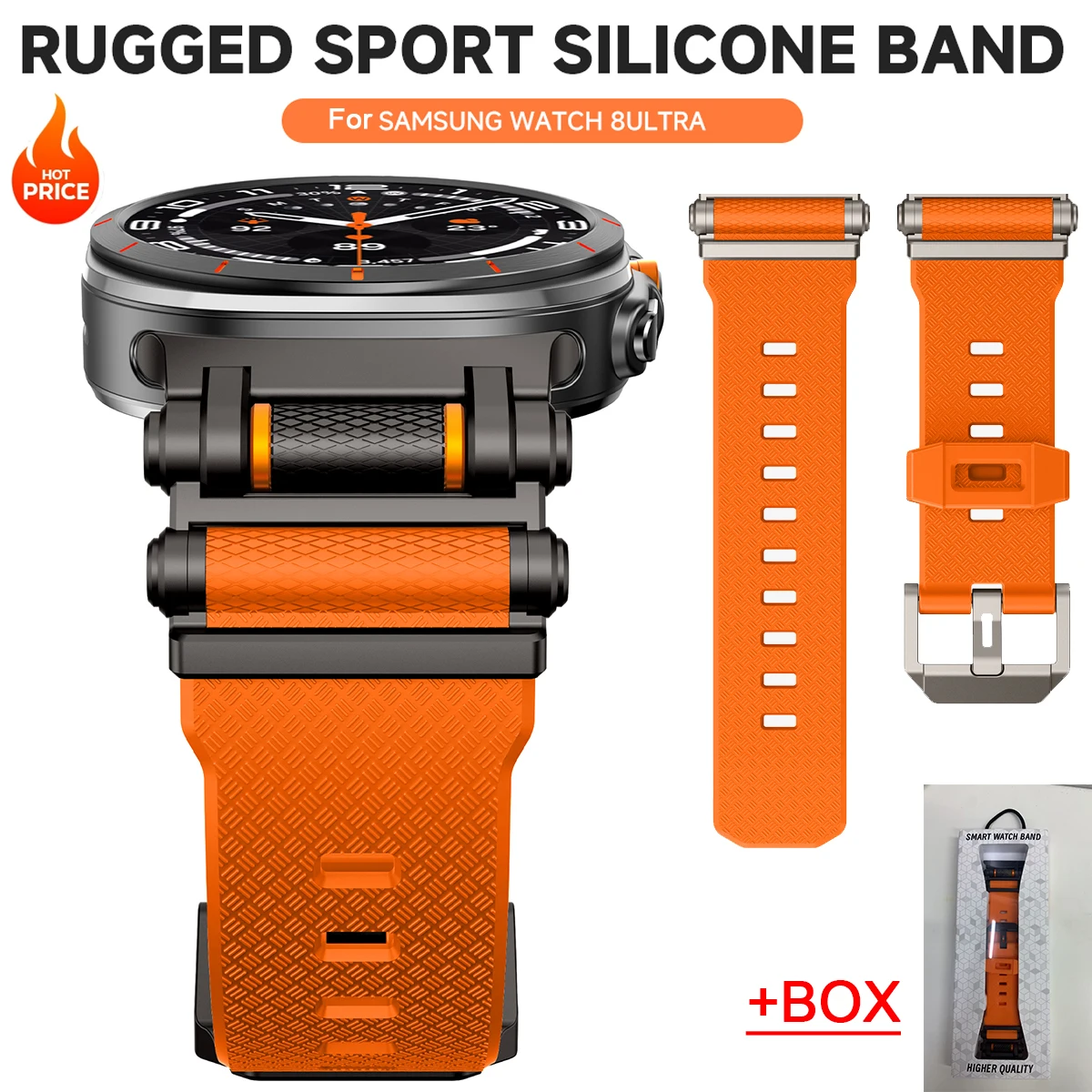 

Sports Strap for Samsung Galaxy Watch ultra 2025/7 Silicone Band Bracelet for Galaxy Watch Ultra 47mm Rubber Replace Accessories